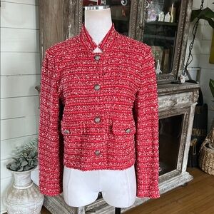 St. John LUXURY KNIT BUTTON JACKET 10 MADE IN USA 10 EXCELLENT